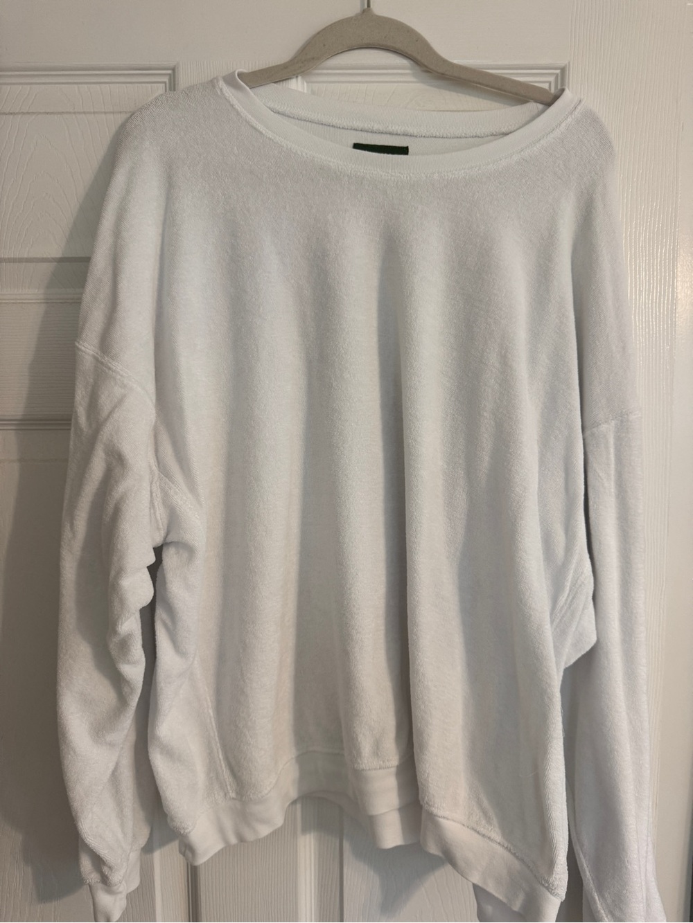 Daily Drills White Terrycloth Sweatshirt XS/S